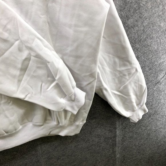 NWT Bronx Express Plain White Hoodie Sweatshirt Unisex Size 4XL DIY Thick - Picture 6 of 11